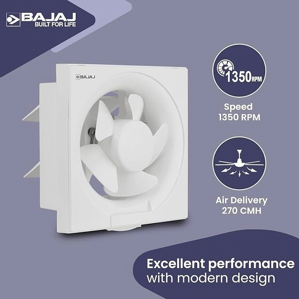 Bajaj Airout 150 Mm 4 Star White Dom Exhaust Fan