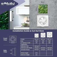 Bajaj Airout 150 Mm 4 Star White Dom Exhaust Fan