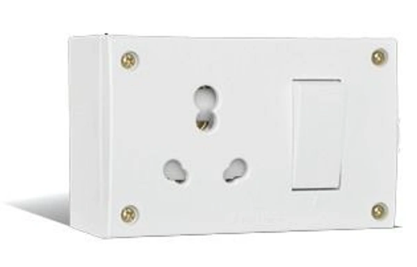ANCHOR Combined Box Suitable for both 20A & 10A plug point 16 A Two Way Electrical Switch  (Pack of 1 Number of Switches - 1)