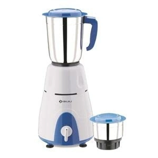Bajaj Gx 3 , 2 Jar Mixer Grinder , White & Blue Colour - WHITE
