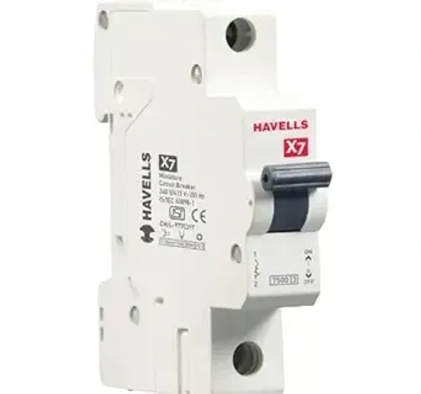 Home PV+ Havells X7 32A MCB Single Pole (White)