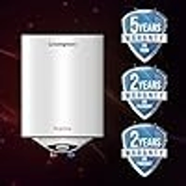 Crompton Acenza 25L Storage Water Heater (Geyser) with Superior Glassline Coating, 8 Bar pressure rating and 5yr Tank warranty, Wall Mounting - WHITE