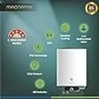 CG Magnamix 25L (25 Litre) Storage Water Heater (Geyser) | with Glassline Tank | 4 Level Safety | Rust Proof body | BEE 5 Star Rated | For Home, Bathroom | White - 1, 1