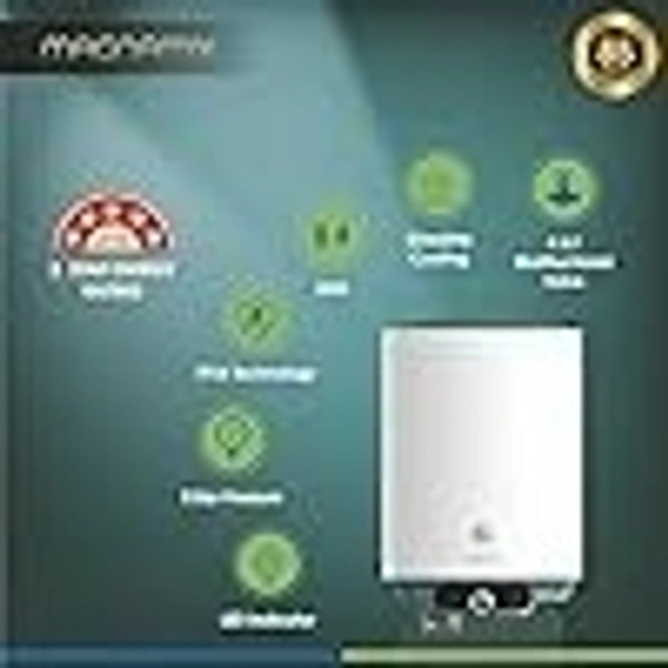 CG Magnamix 25L (25 Litre) Storage Water Heater (Geyser) | with Glassline Tank | 4 Level Safety | Rust Proof body | BEE 5 Star Rated | For Home, Bathroom | White - 1, 1