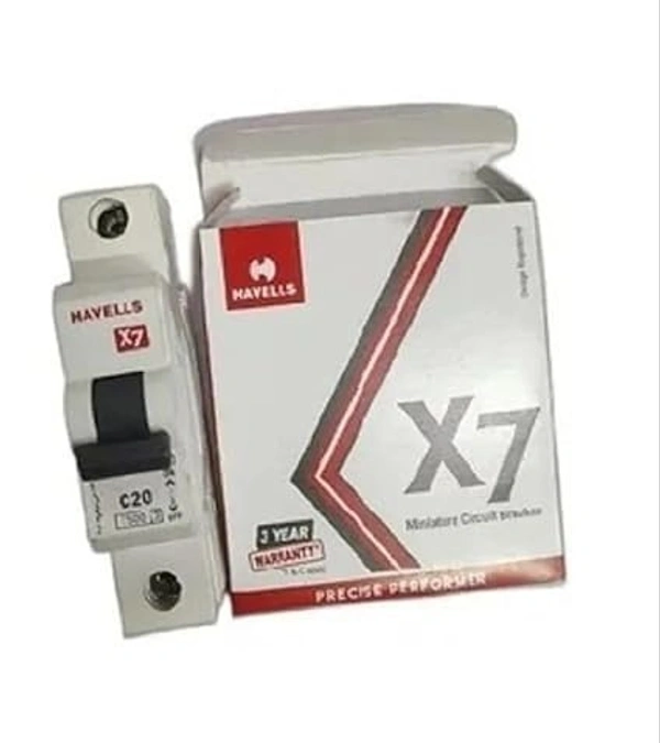 Home PV+ Havells X7 32A MCB Single Pole (White)