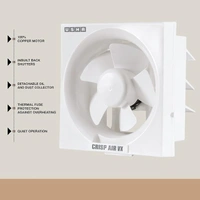 USHA Crisp Air VX Exhaust Fan | 250mm Sweep Size | 345mm Duct Size | 100% Copper Motor | 2 Year Warranty | (White)