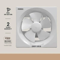 USHA Crisp Air VX Exhaust Fan | 200mm Sweep Size | 300mm Duct Size | 100% Copper Motor | 2 Year Warranty | (White) - 200MM