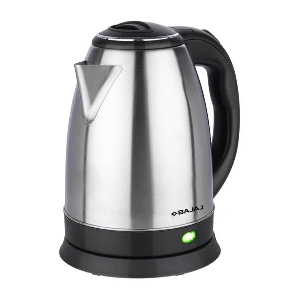 Bajaj KTX 1.8 Litre DLX Electric Kettle | 1350 Watts Kettle with Stainless Steel Body | Cordless Operation | Auto Shut-off Mechanism | 2-Yr Warranty - White