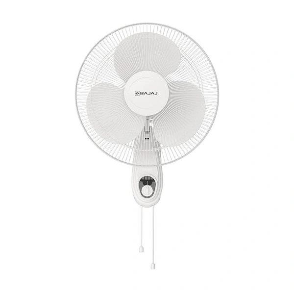 Bajaj Frore Neo 400 MM Wall Mount Fan|Wall Fan for Kitchen & Home| Smooth Oscillation|100% CopperMotor| HighAir Delivery|3-Speed Control| Rust Free| 2-Yr Warranty White - 400mm