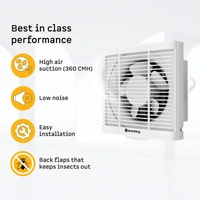 atomberg Efficio Exhaust Fan150mm (6Inches) | BLDC Motor | - 150 MM, WHITE