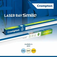 Crompton Laser Ray Smile 20W LED Batten | Energy Efficient Batten for Home | Cool Day Light (6500K) (Pack of 1)