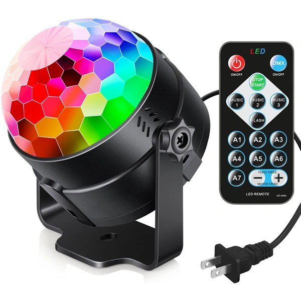  Sound Activated Party Hid Lights With Remote Control Dj Lighting, Rbg Disco