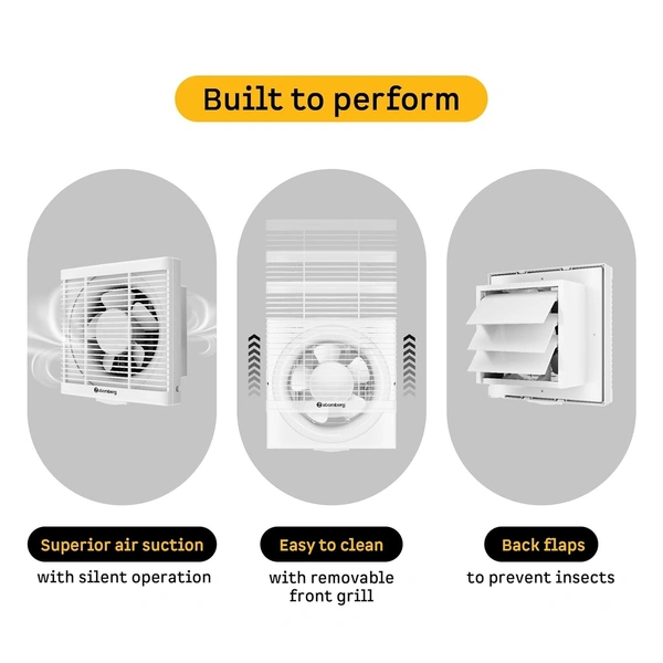 atomberg Efficio Exhaust Fan 200mm (8 Inches) | BLDC Motor  - 200  MM, WHITE