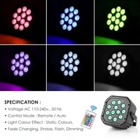  Gesto RGB Stage Par Light -DJ Light with Remote Control |