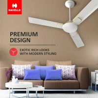 Havells 1200 Mm Fan Enticer Es Pearl White Gold| 2 Stars
