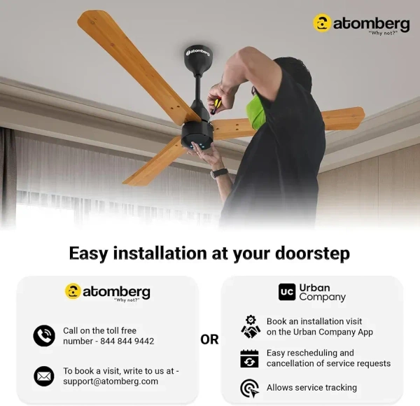 atomberg Renesa+ 1200mm BLDC Ceiling Fan with Remote Control | BEE 5 star Rated Energy Efficient Ceiling Fan | High Air Delivery with LED Indicators | 2+1 Year Warranty (Pearl White)