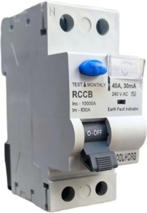 Polycab DP 40A , 30mA RCCB Polyshield MCB  (2)
