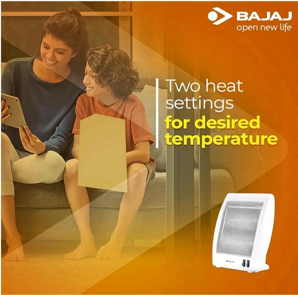 BAJAJ RHX 800 WATT HALOGEN ROOM HEATER - White