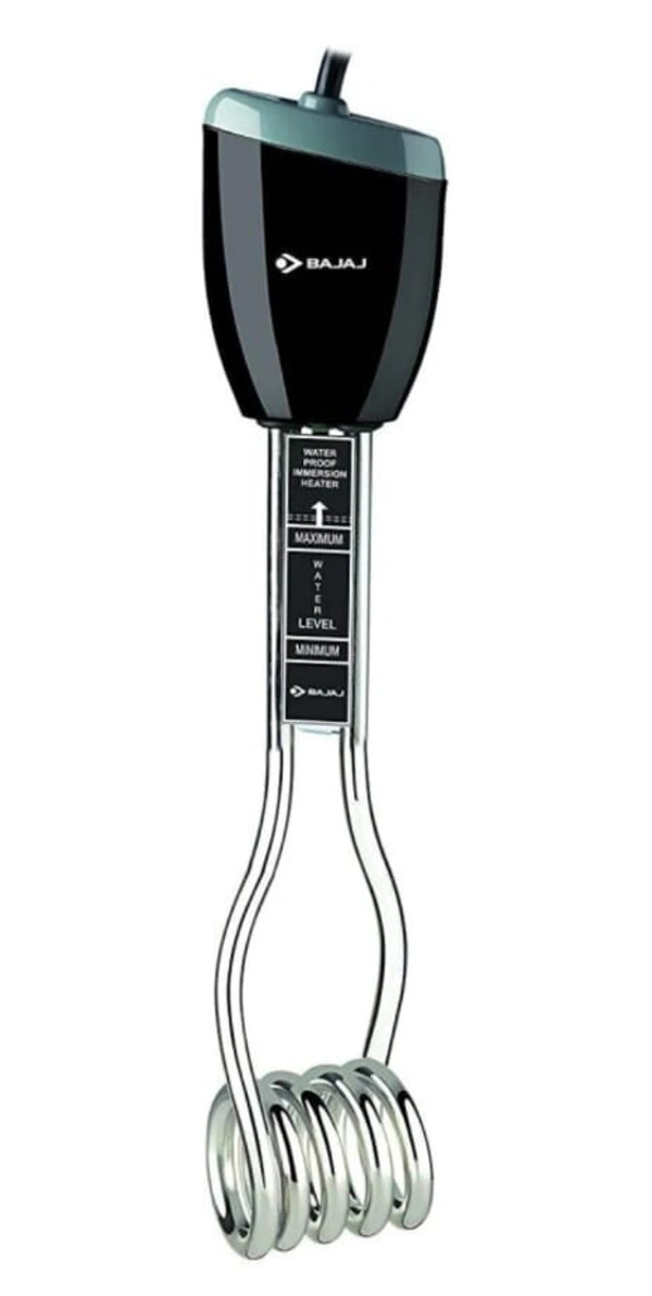 Bajaj Waterproof 1500 Watts Immersion Rod Heater, ABS - BLACK
