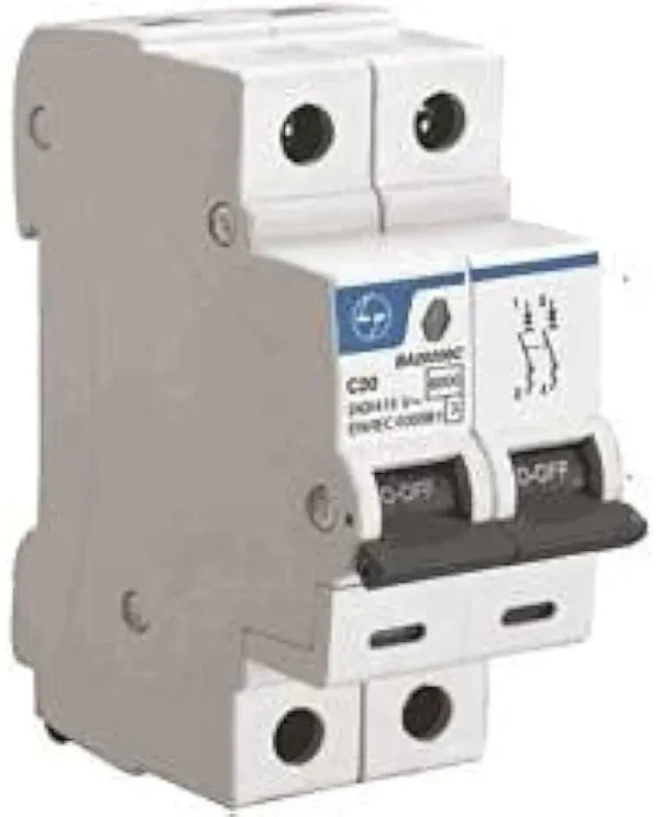 Lauritz Knudsen (Formerly L&T Switchgear Business) Tripper BA20630C | Tripper MCB 63A DP 240V AC 6kA C Curve| White | Useful in Overload, Short-Circuit & Isolation With - 40 AMP