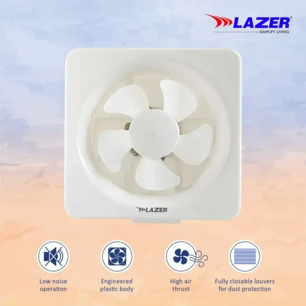 Lazer EXOTICA 150 mm TO 250 MM Exhaust Fan  (White)