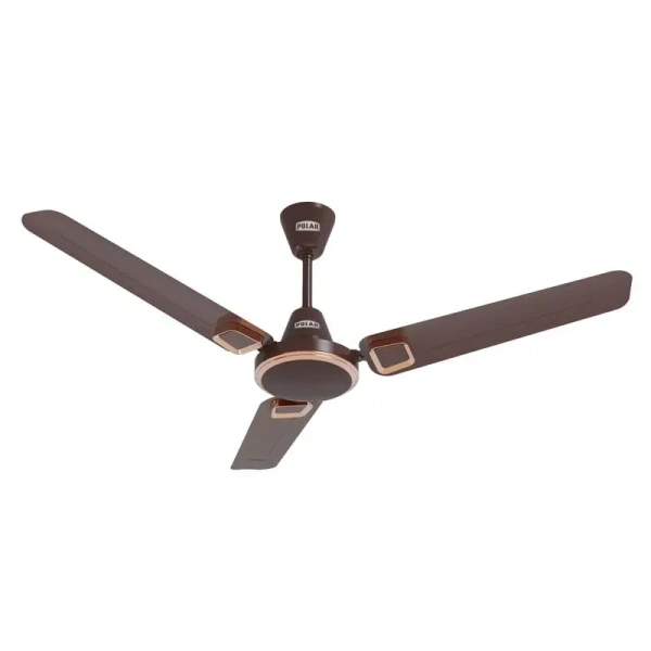 POLAR  POLAR Radiant 1200mm Sweep Ceiling Fan - Rusty Copper Finish | 1 Star Rated and 52 watt Ceiling Fan For Home & Bedroom | - Azure Radiance
