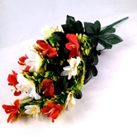 Indian Aesthetica Artificial Flower Lily Bouquets | Faux Flowers Bunch - for Table Vase, Pot, Home Decor, Living Room, Side Table Centerpiece - 50 Inch