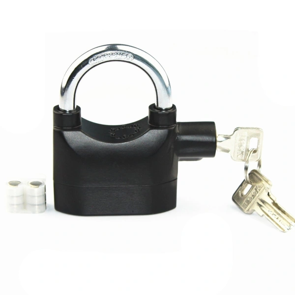 Fortune Cart 110 dB Alarm Padlock – Anti-Theft Security Lock with Built-In Siren