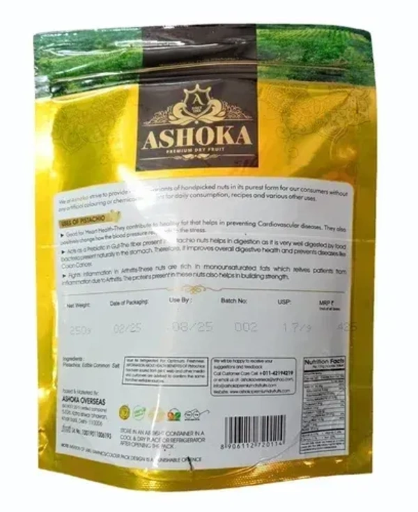 Ashoka iranian Roasted Pistachois - 250g