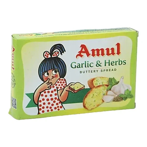 Amul Garlic & Herbs Butter, Carton