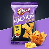 Bingo! Cheese Nachos, 85 g (With Free Dip)