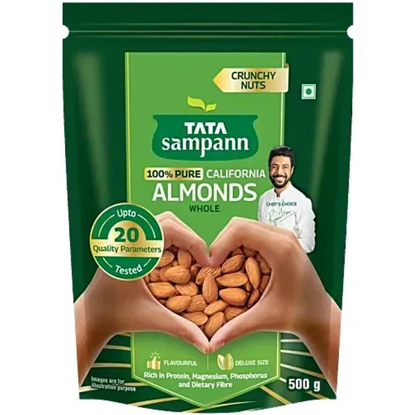 Tata Sampann California Almonds, 500 g - 500g