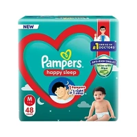 Pampers Happy Sleep Pant Style Baby Diapers - Medium, 7-12 Kg, 48 pcs