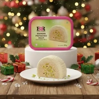 Baskin Robbins Iranian Pistachio Kulfi Ice Cream Cake Slice