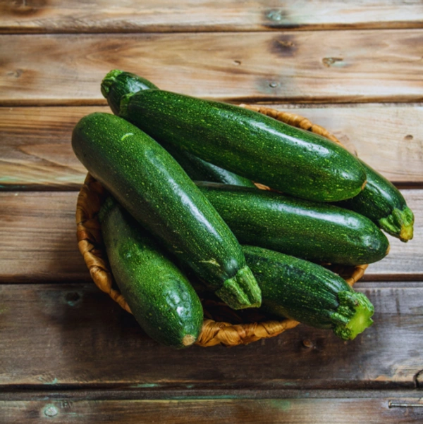 Fresh green zucchini 
