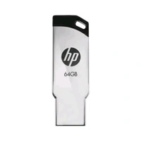 HP Storage 64GB USB2.0 Pen Drive, V236W,Metal, Silver