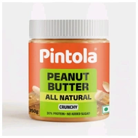 Pintola All Natural Peanut Butter - Crunchy, 350g