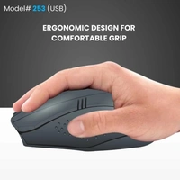 Prodot 253 Wired Mouse Wired Ergonomic Opticle Mouse