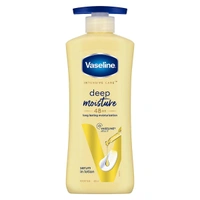 Vaseline Intensive Care Deep Moisture Nourishing Body Lotion 400 ml, Daily Moisturizer for Dry Skin, Gives Non-Greasy, Glowing Skin - For Men & Women