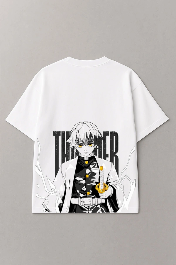 Zenitsu (Thunder Yellow) - Unisex Oversized T-Shirt 100% Premium Cotton