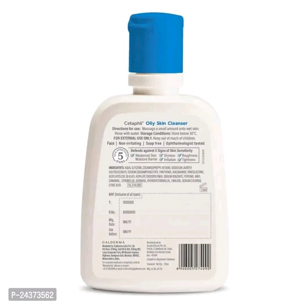 Cetaphil Paraben, Sulphate-Free Gentle Skin Hydrating Face Wash Cleanser with Niacinamide, Vitamin B5 for Dry, Normal Sensitive Skin - 125ml - 125mll