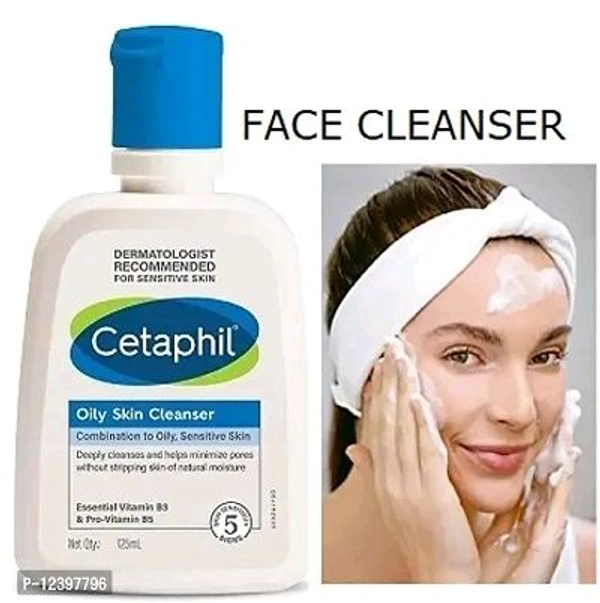 Cetaphil Oily Skin Cleanser , Daily Face Wash for Oily, Acne prone Skin , Gentle Foaming, 125ml - 125ml*2