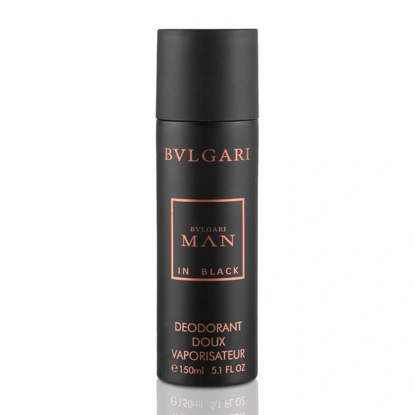 Imported BVLGARI MAN IN Black DEODORANT Doux Vaporisateur Spray - For Men - 150ML