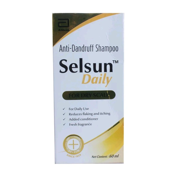SELSUN DAILY SHAMPOO - 60ML, SR&CO