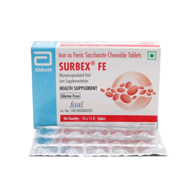 SURBEX FE 30MG TAB - 15S, SR&CO