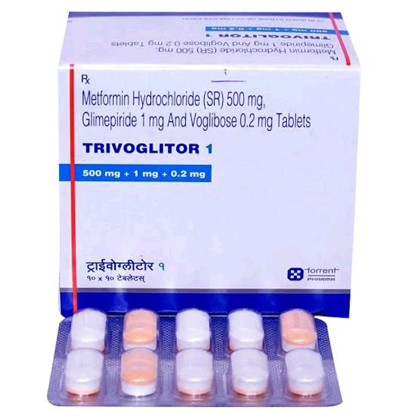 TRIVOGLITOR 1 MG TAB - 10S