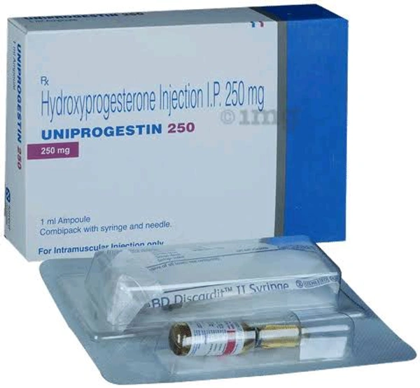 UNIPROGESTIN 250 MG INJ - 1ML