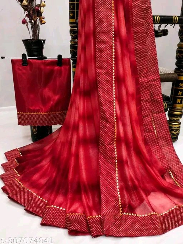 Catalog Name:*Adrika Fashionable Sarees*
Saree Fabric: Soft Silk
Blouse: Separate Blouse Piece
Blouse Fabric: Satin
Pattern: Printed
Blouse Pattern: Same as Border
Net Quantity (N): Single
Sizes: 
Free Size (Saree Length Size: 5.5 m, Blouse Length Size: 0.8 m) 

Dispatch: 1 Day
C