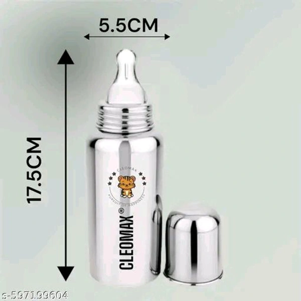 Catalog Name:*CLEOMAX Stainless steel baby feeding Bottle 250ML with Brush and Cover pack of 3*
Age Range: Baby