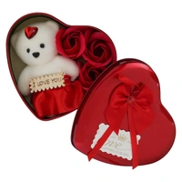 Kraftify Valentine Day Combo Gold Rose Taddy Box Combo Gift Set.
